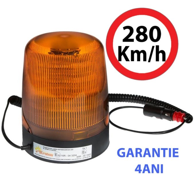 Girofar LED Magnetic 12-24V 16 LED-uri de 3W 5 ani Garantie
